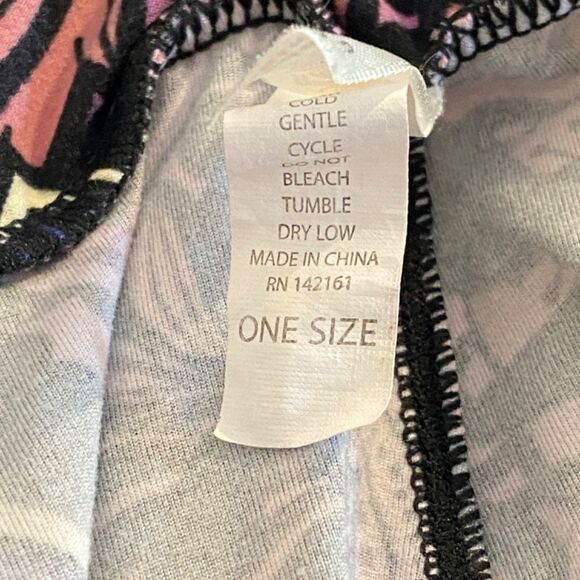 1410 LuLaRoe Leggings Size OS Mauve and Brown Geometric Print New - Picture 3 of 4